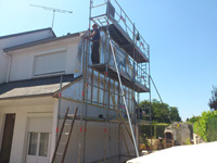 Bardage pendant travaux